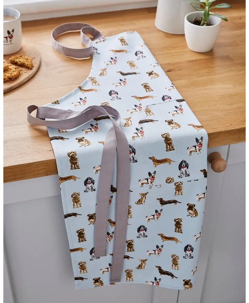 Bawełniany fartuch Cooksmart ® Curious Dogs
