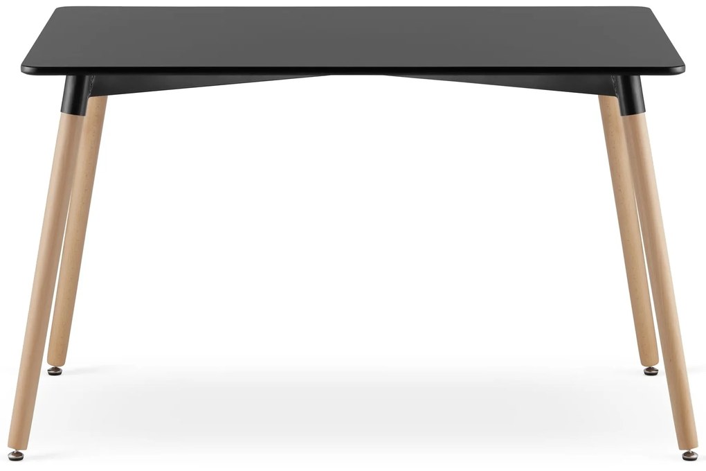 Czarny stół jadalny ADRIA 120x80 cm