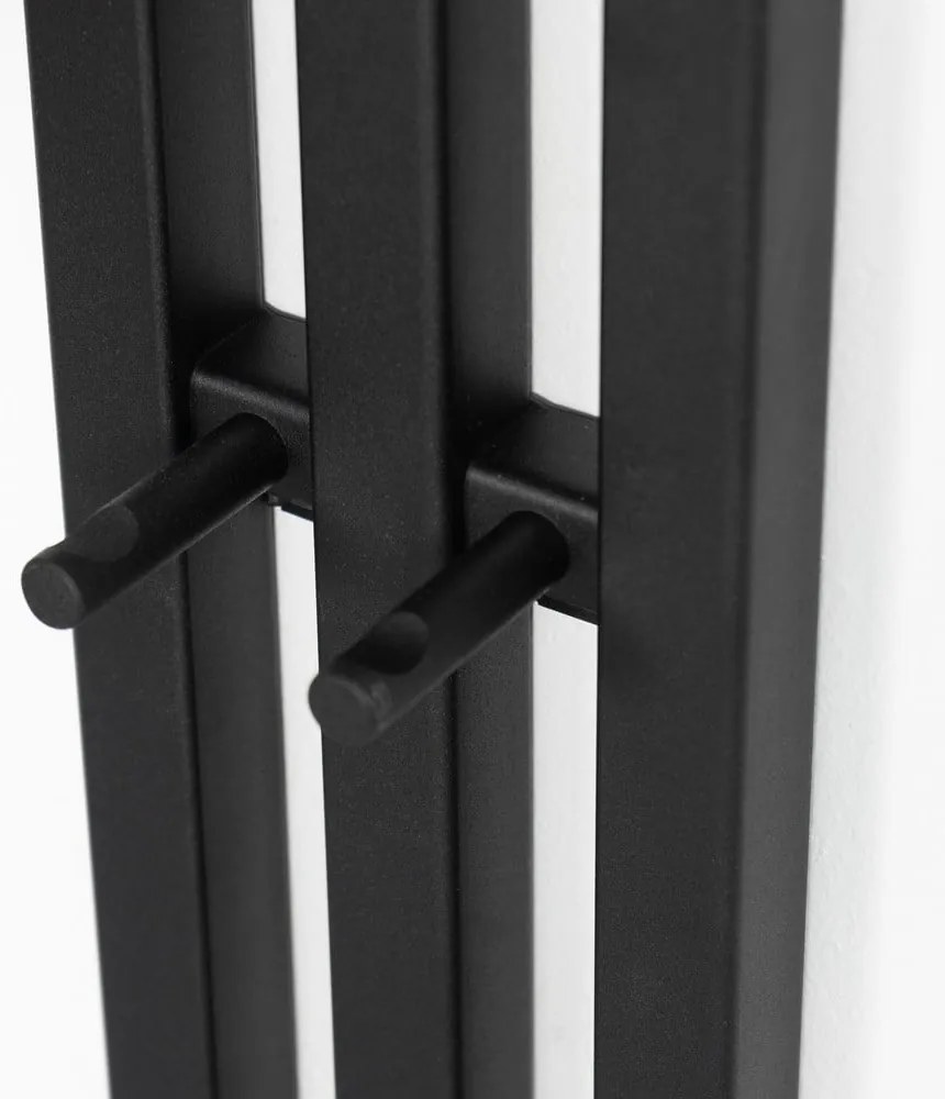 Czarny metalowy wieszak ścienny 65 cm Senza – Spinder Design