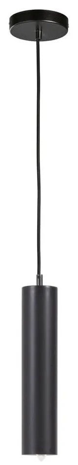 Czarna lampa wisząca z metalowym kloszem ø 8 cm Maude – Kave Home