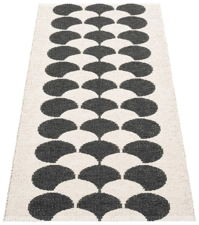 Czarny/kremowy chodnik odpowiedni na zewnątrz 70x150 cm Poppy Black Vanilla – Pappelina