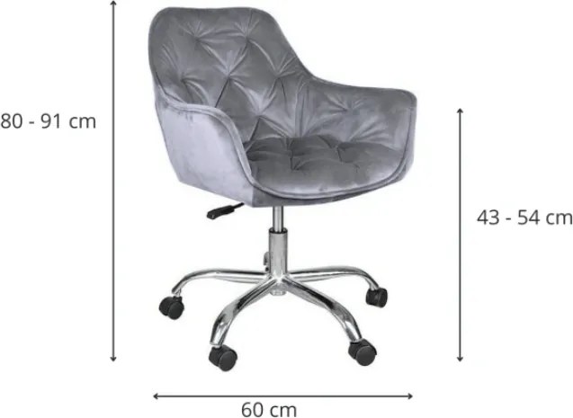Fotel biurowy Q-190 VELVET, beżowy