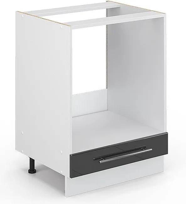 Szafka kuchenna antracyt wysoki połysk 60x51.6x82 fame-line