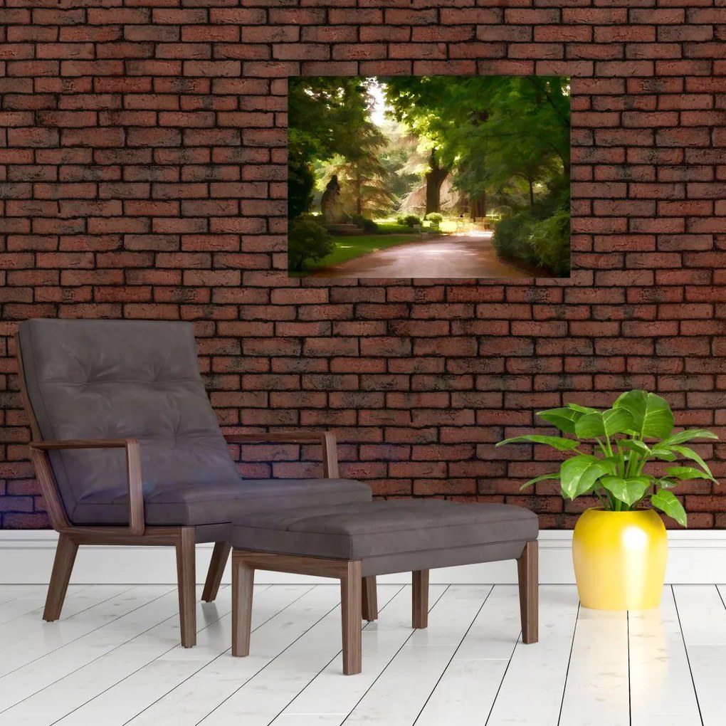 Obraz na szkle - park (70x50 cm)