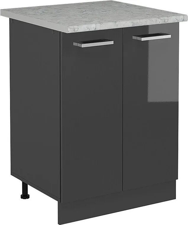 Szafki kuchenne antracyt wysoki połysk 60x46x81.6 r-line