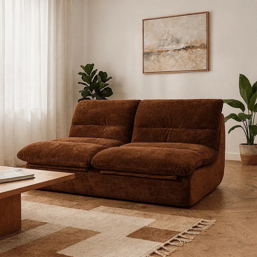 Coco Living Sofa Nuvia Podwójna 2-osobowa – czekoladowy