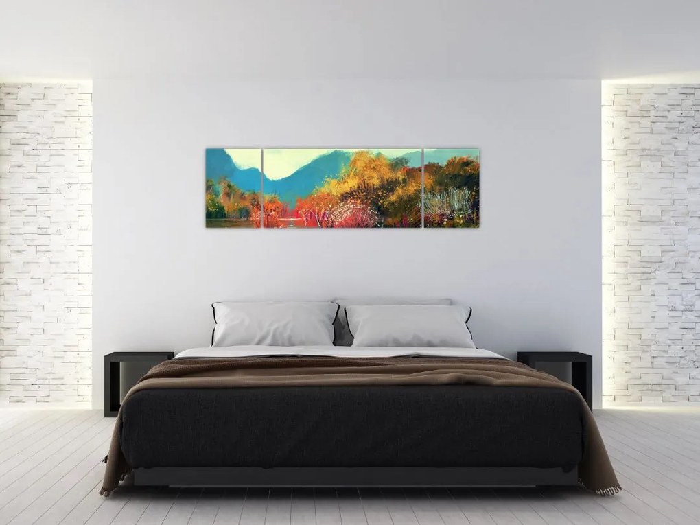 Obraz - Kolory jesieni (170x50 cm)