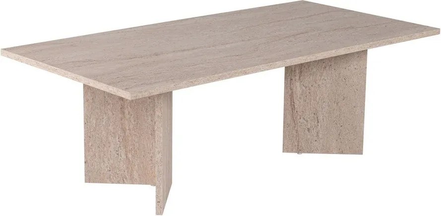 Beżowy stolik półmat 60x119 cm Sabin – Kalune Design