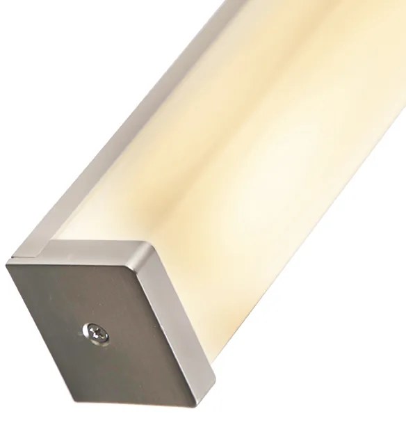 Nowoczesna lampa ścienna do łazienki stal 92 cm IP44 - Cascada Nowoczesny Oswietlenie wewnetrzne