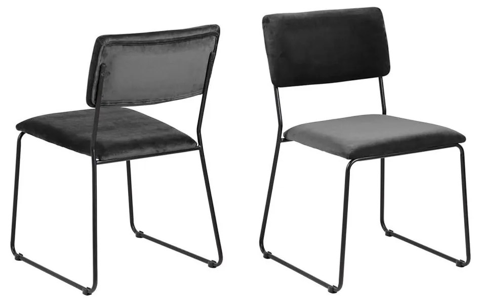 Krzesło do jadalni COLE 1 szt ciemnoszary