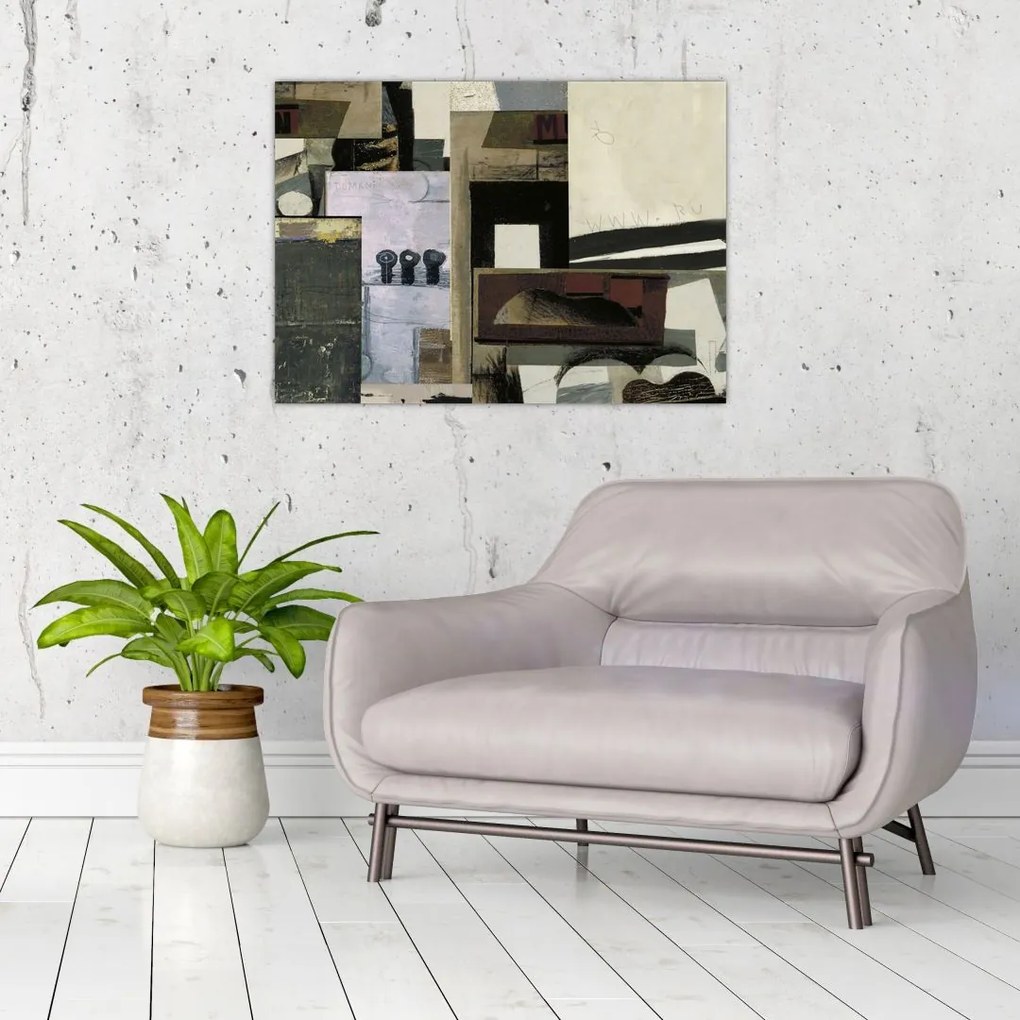 Obraz na szkle - Kubizm (70x50 cm)