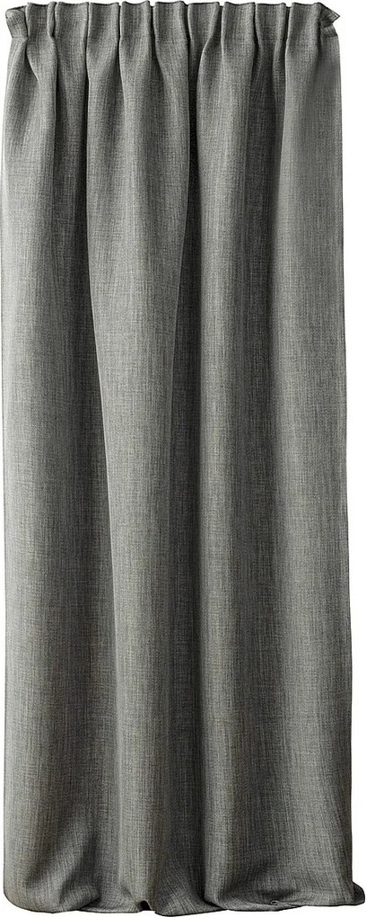 Zasłona zaciemniająca na taśmie marszczącej blackout strukturalny ciemny szary 140 x 280 cm 1 szt.