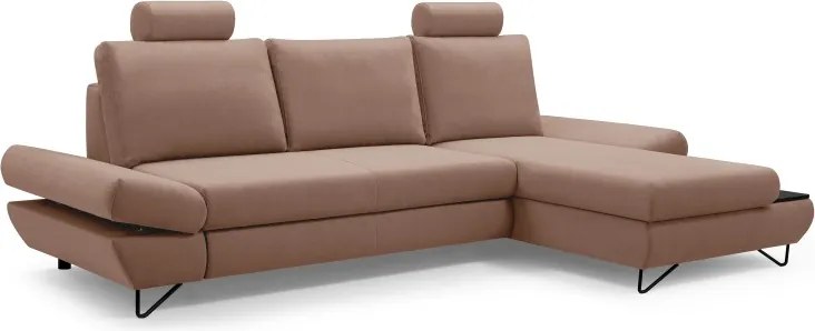 Narożnik LOFT z funkcją spania Regulowane zagłówki i podłokietniki Prawa strona Salvador 03