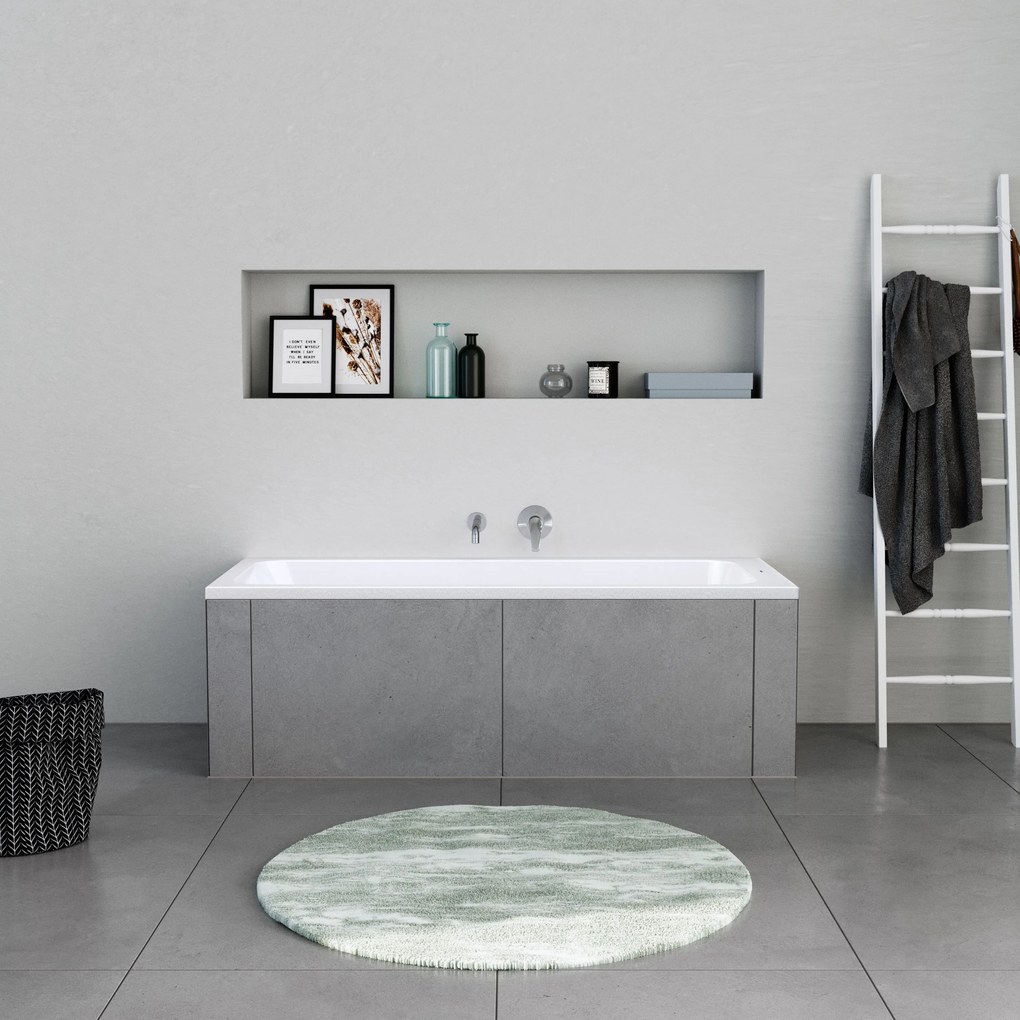 Duravit DuraPecos Rechteck-Badewanne mit einer Rückenschräge