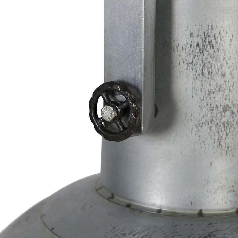 Industrialna lampa wisząca szara 40 cm - Samia SaboPrzemysłowy Oswietlenie wewnetrzne
