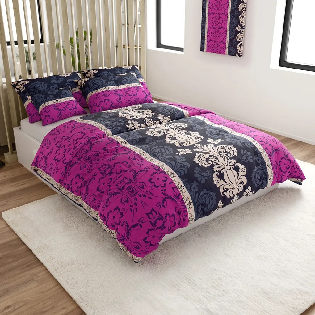 PrzytulneMieszkanie.pl PrzytulneMieszkanie.pl Pościel bawełniana Lilie heraldyczne