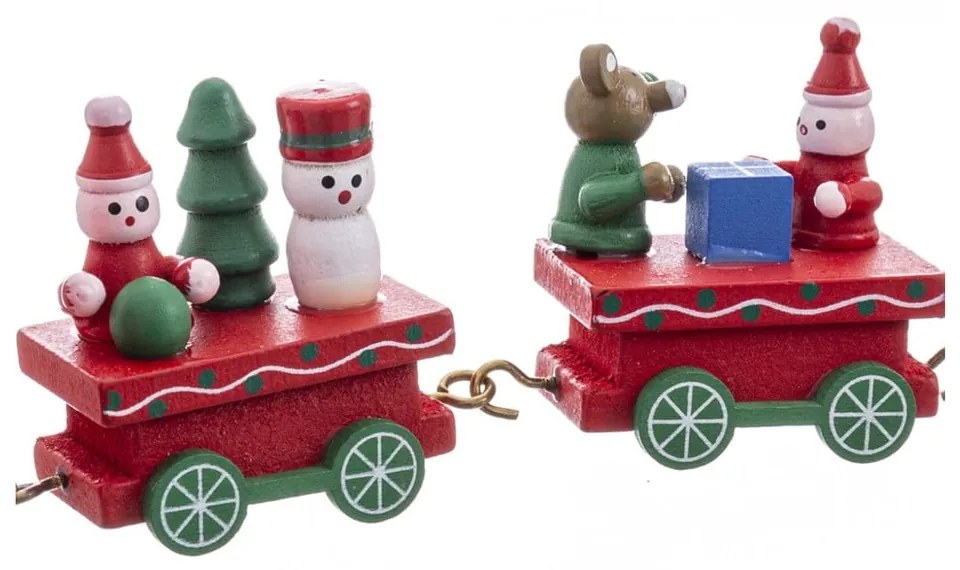Drewniana figurka świąteczna (wysokość 7,5 cm) Locomotive – Casa Selección