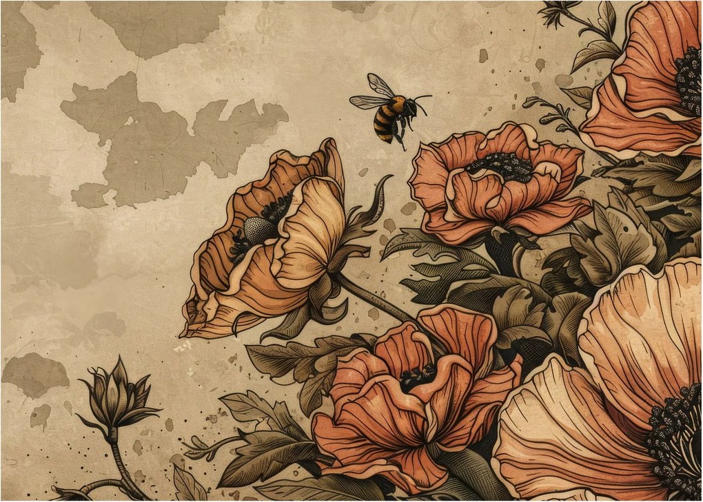 Obraz - Bee Meadow II. (70x50 cm)