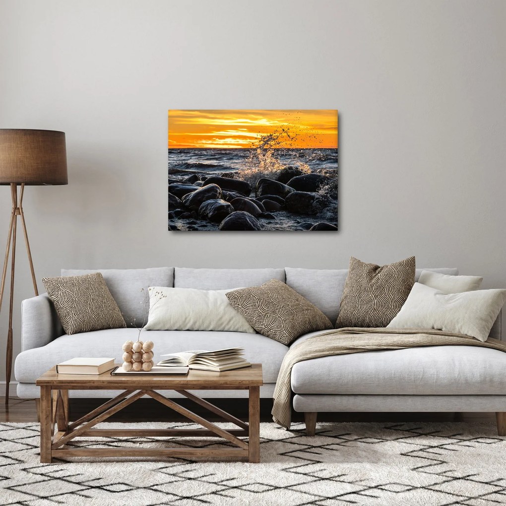 Obraz fal morskich (70x50 cm)