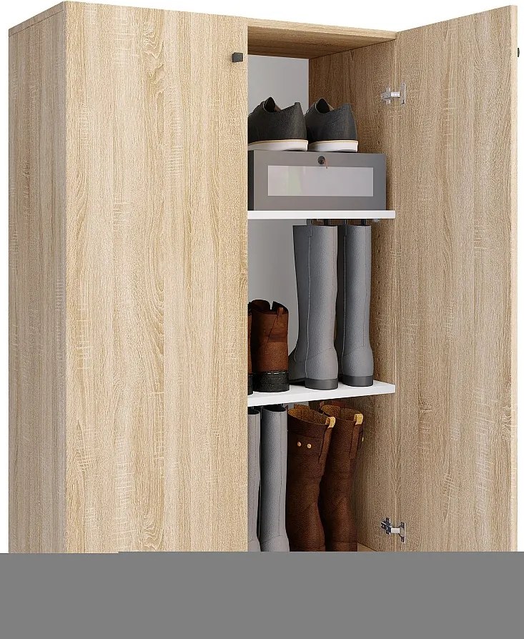 Drewniana szafka na buty Półka na buty Lona 3