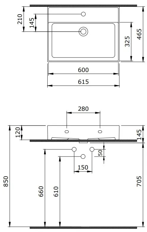 Szafka pod umywalkę HARMO 60 cm szaro-zielony półmat KROFAM