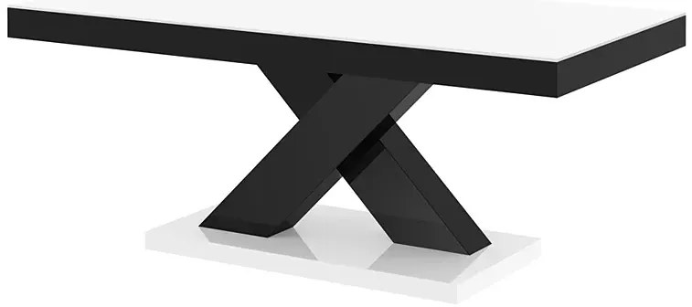 Praktyczna ława czarno - biały połysk S0-D84