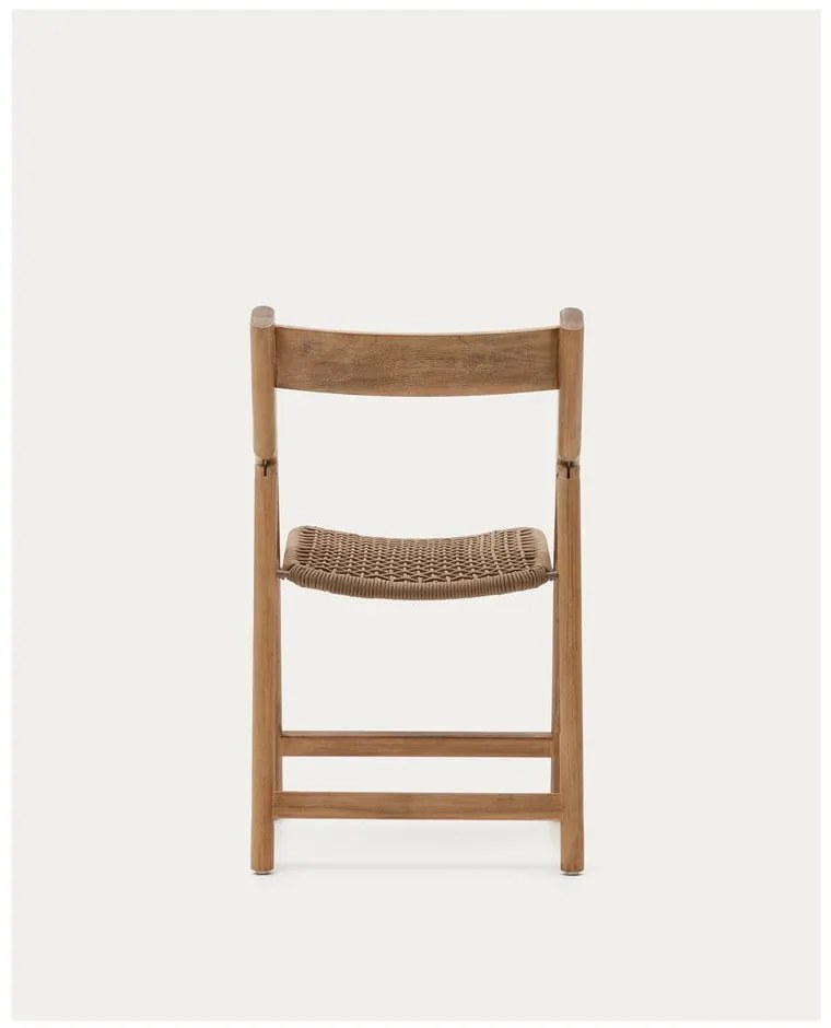 Brązowe drewniane krzesło ogrodowe Dandara – Kave Home