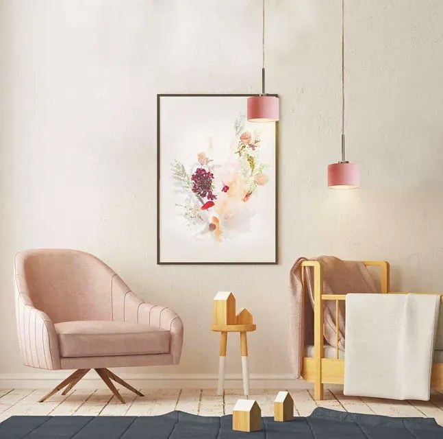 Lampa wisząca z regulacją zwisów na chromowanym stelażu - T0-N47