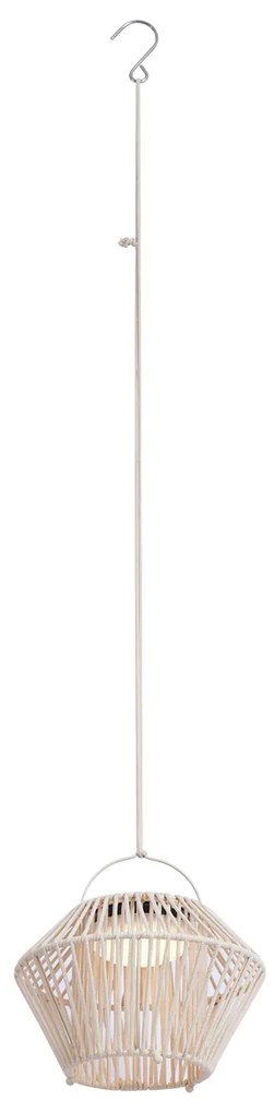 Zewnetrzna Lampa stołowa w stylu bohemy beżowa z LED, 3-stopniowy ściemniacz, IP54, ładowana solarnie - DucoBoho Oswietlenie zewnetrzne