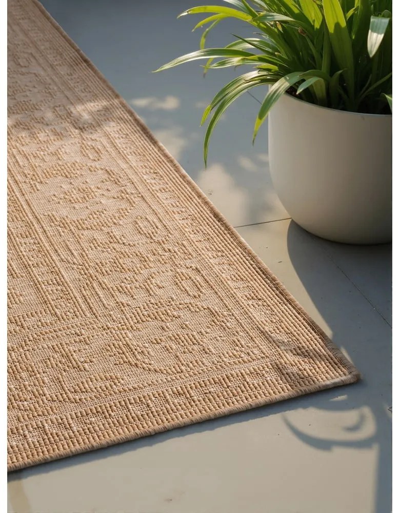 Dywan odpowiedni na zewnątrz w beżowo-śmietankowym kolorze 200x290 cm Duet Kona – NORTHRUGS