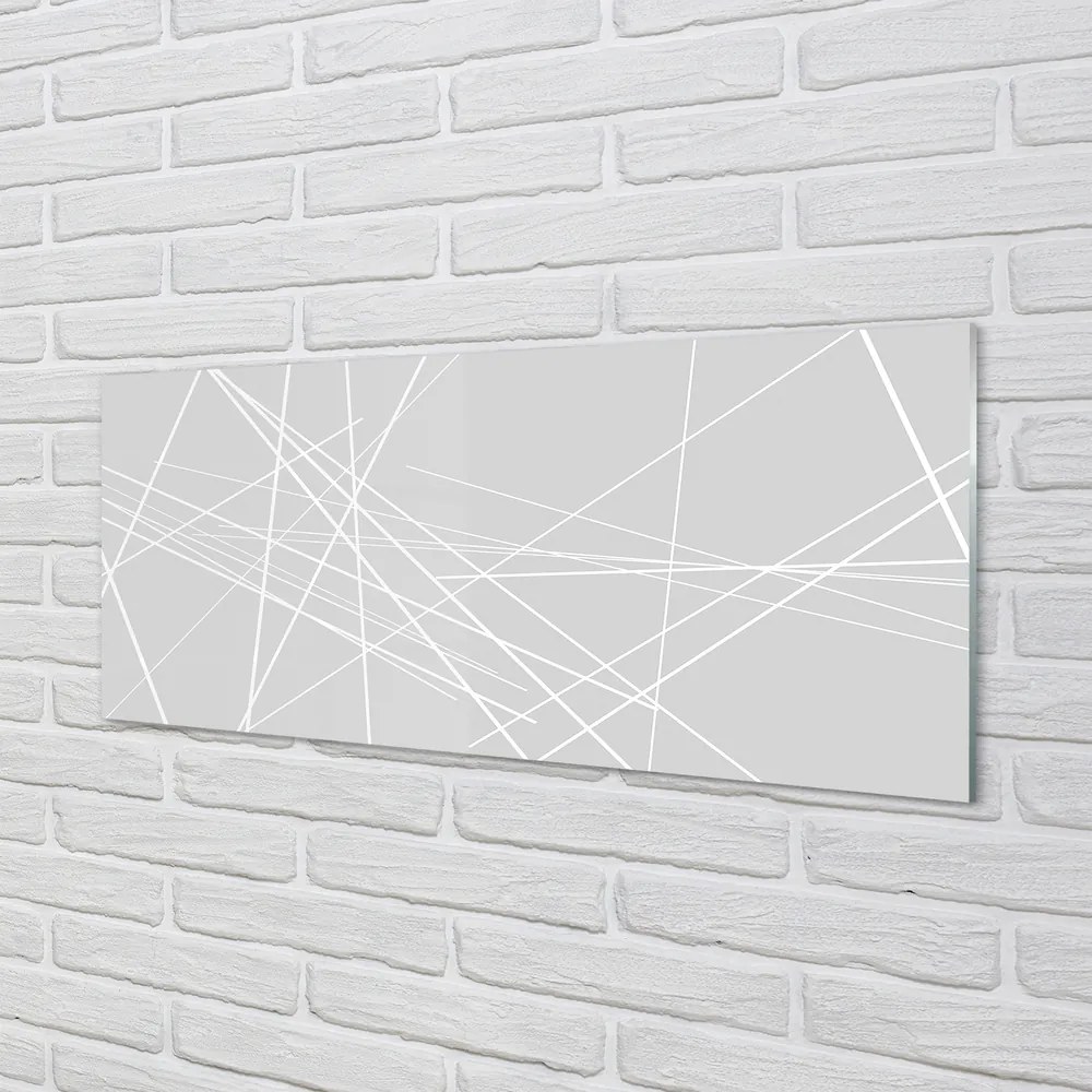 Panel Szklany Swobodne Linie Abstrakcyjne