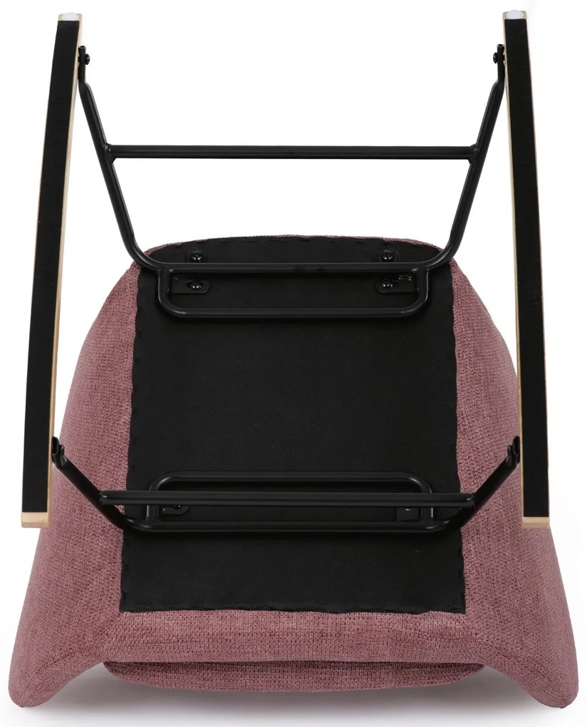 Fotel bujany PINK2, różowy