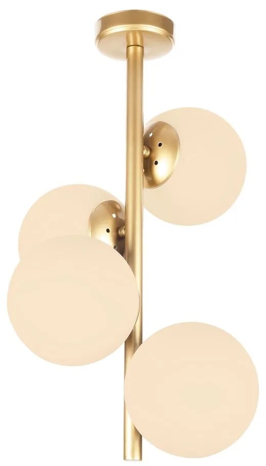 Lampa wisząca w kolorze złota Squid Lighting Owl, wys. 53 cm