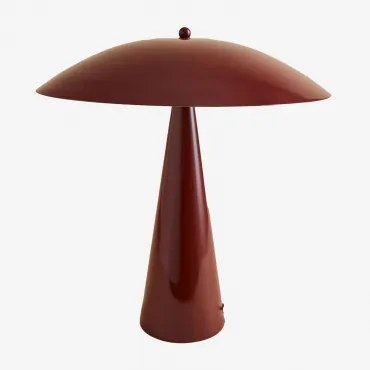Lampa Stołowa Z Żelaza Irune Czerwone Wino - Sklum