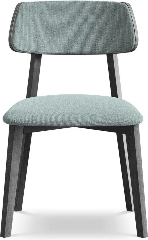 Niebieskie krzesło z litego drewna Niu – Makamii