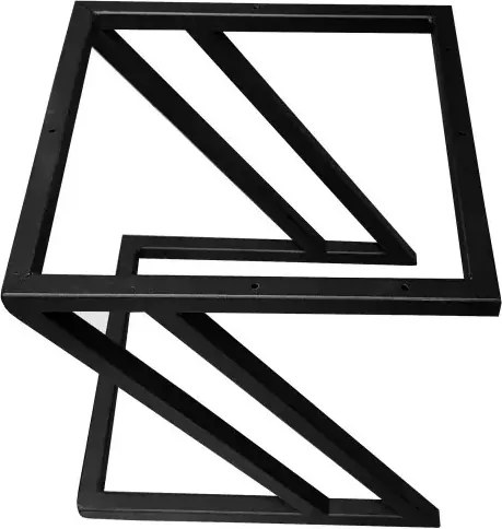 Pufa ZETA LOFT ławka taboret podnóżek metal eko-skóra D20