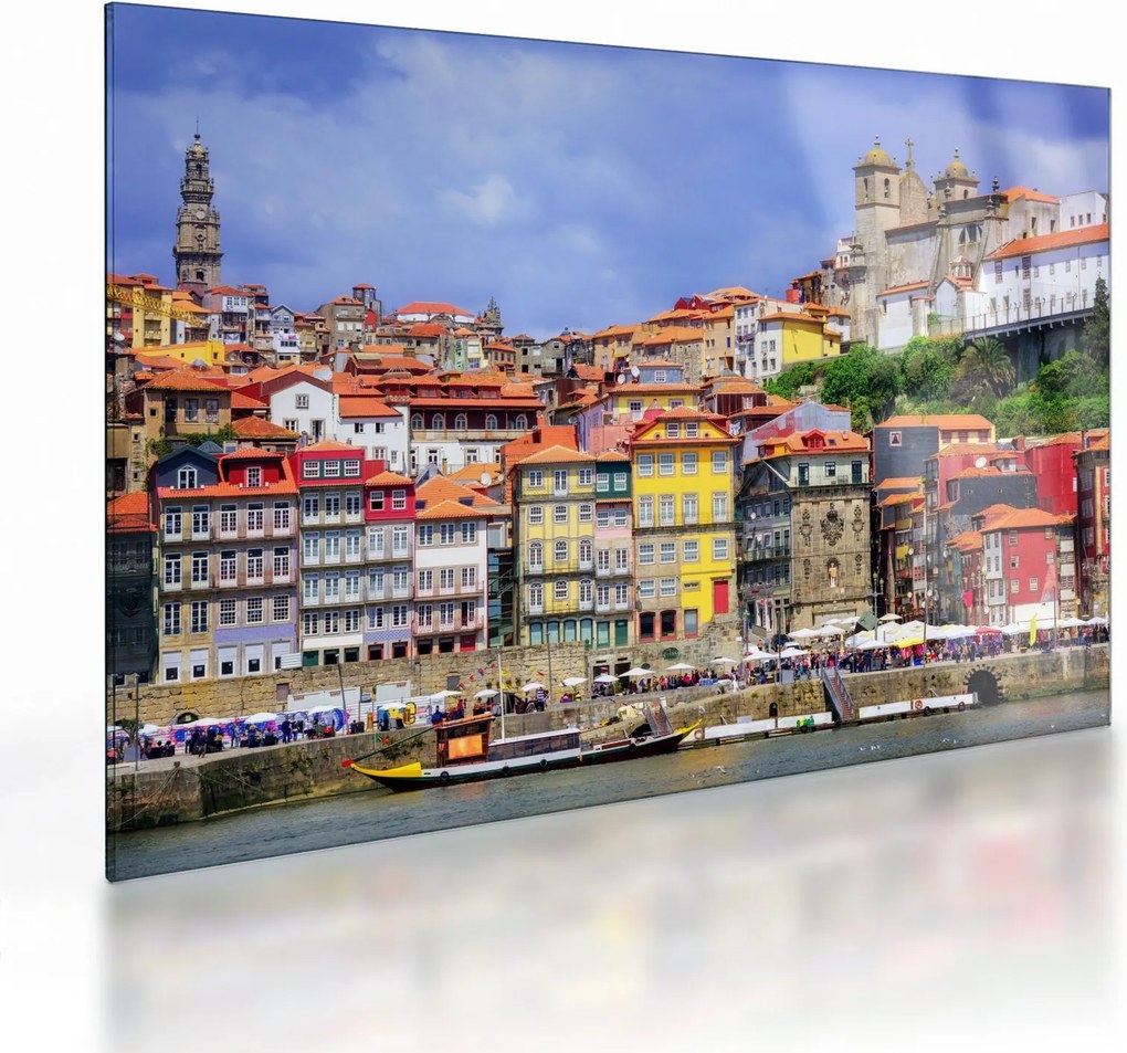 Obraz na szkle - Ribeira, Portugalia (70x50 cm)