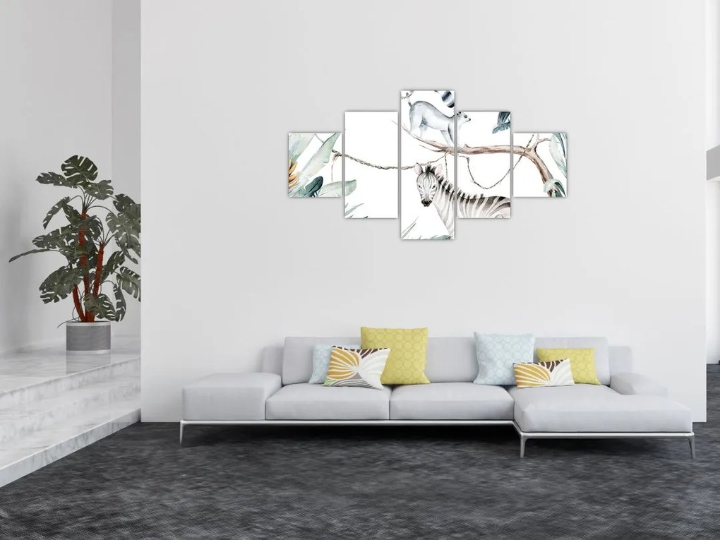 Obraz - Zwierzęta egzotyczne (125x70 cm)