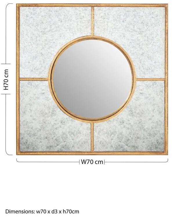 Lustro ścienne 70x70 cm Zariah – Premier Housewares
