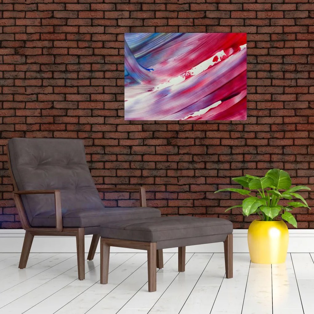 Obraz - różowo - niebieskie kolory (70x50 cm)