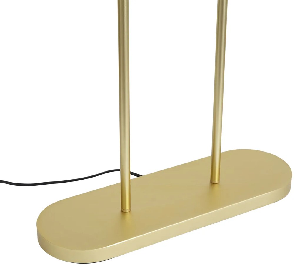 Nowoczesna lampa podłogowa mosiądz - Thijmen