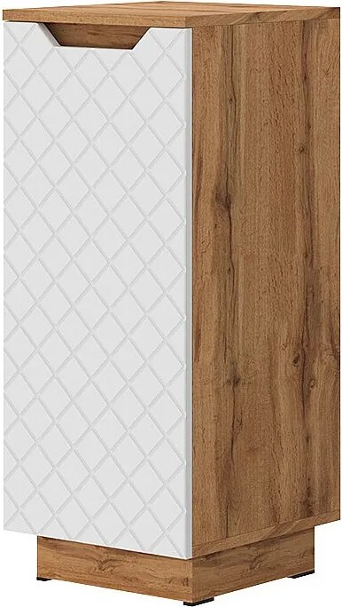 Szafka Midi dąb/biały ze strukturą płytek 33.4x35x81.9 lotta
