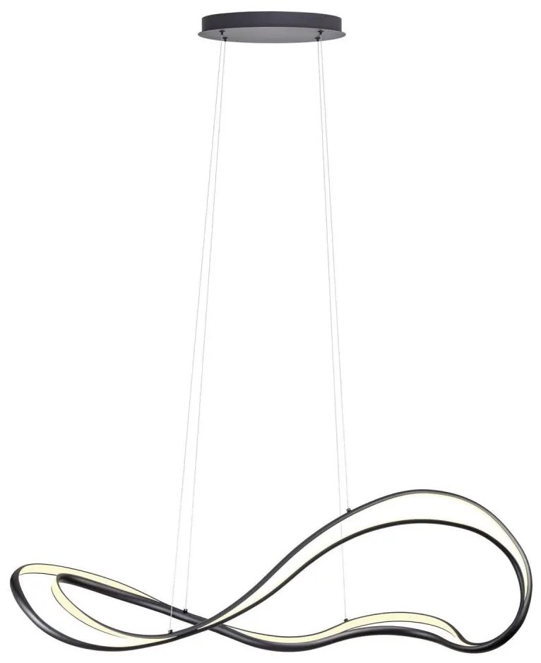 Redo 01-3599 - Ściemnialna lampa wisząca na linkach TEMPEST LED/58W/230V czarna