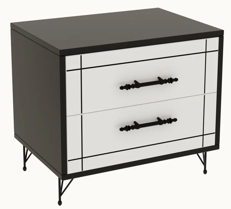Stolik nocny Night White