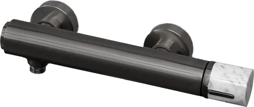 Manopola mieszacz prysznicowy mechaniczny marmur Szary metaliczny - Essebagno