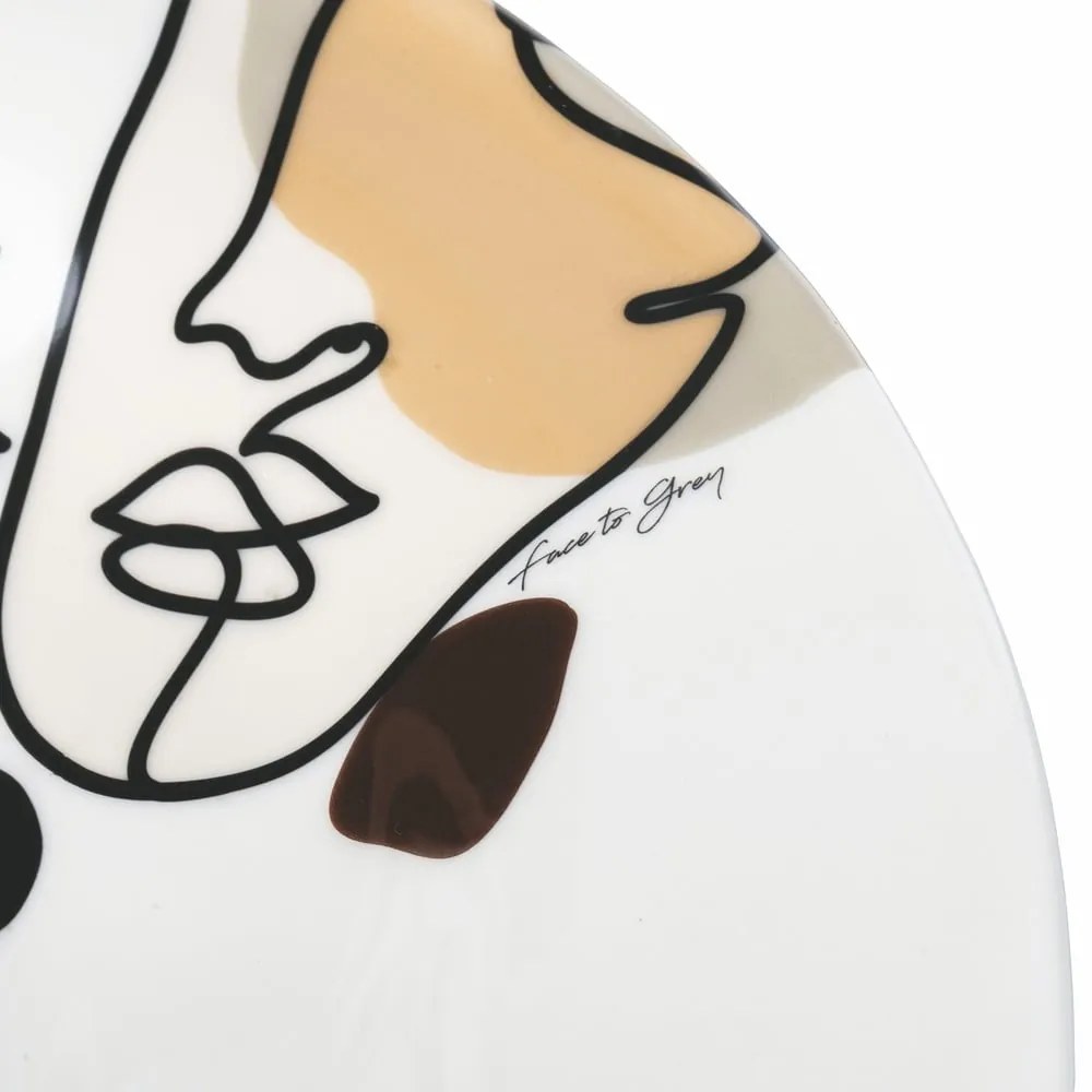 Ceramiczna misa sałatkowa VDE Tivoli 1996 Face to Grey, ø 39 cm