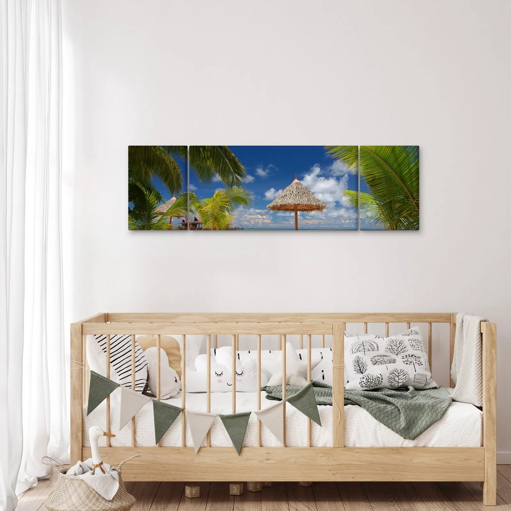 Obraz - Plaża z białym piaskiem (170x50 cm)