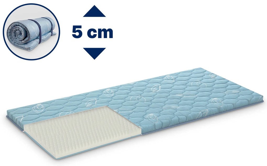 Materac nawierzchniowy Roll Up 5cm 70x190 cm