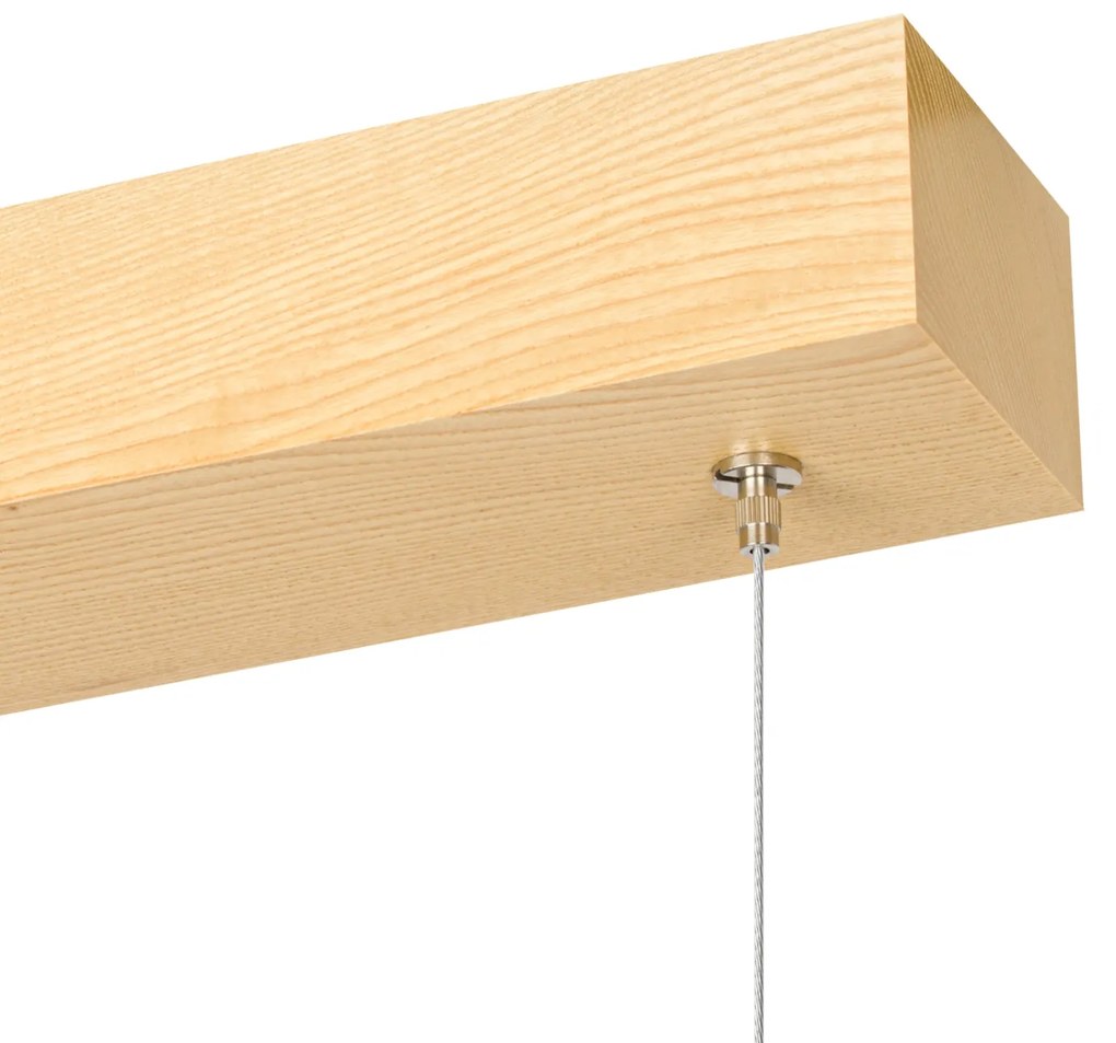 Lampa wisząca LED 100 cm z drewna jesionowego L100KB-4K-ESCHE wymienny