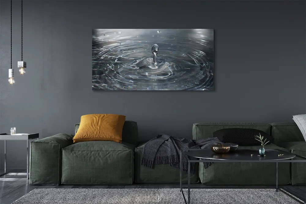 Duży obraz na płótnie Dynamika Kropli Wody